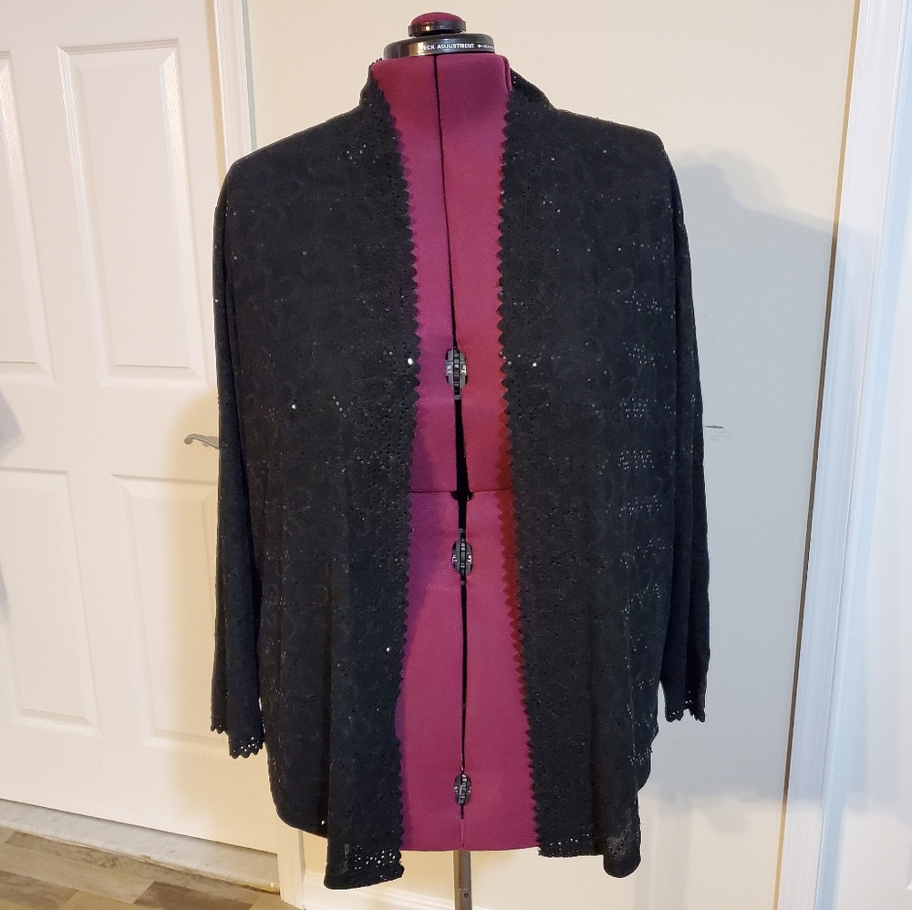 Black Cardigan Sweater